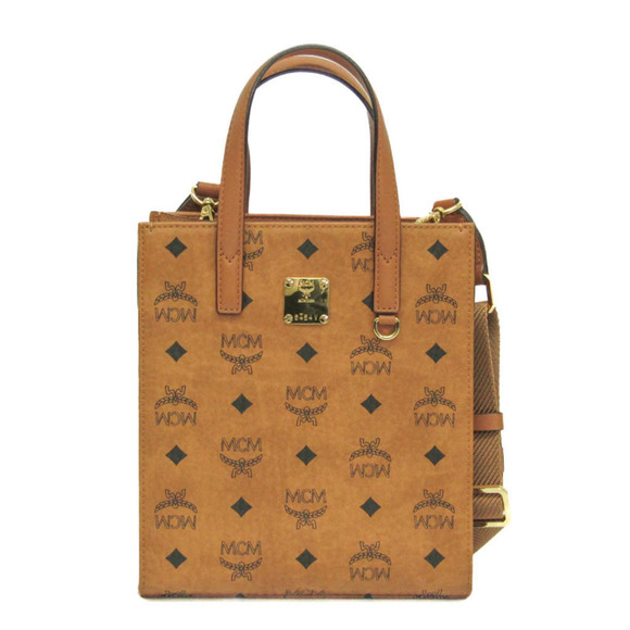 MCM Handbags - MCM Visetos Klassik Tote Bag Mini MMTAAKC02CO001 Women's Coated Canvas